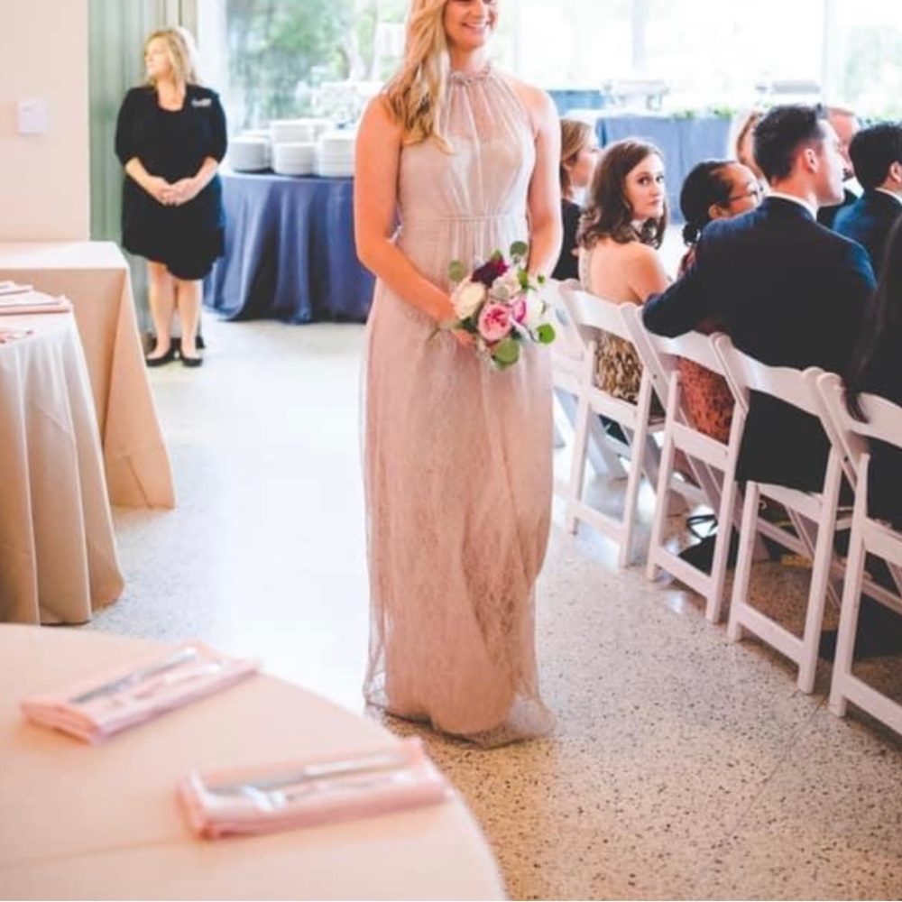 David’s Bridal Bridesmaid Dress- Biscotti